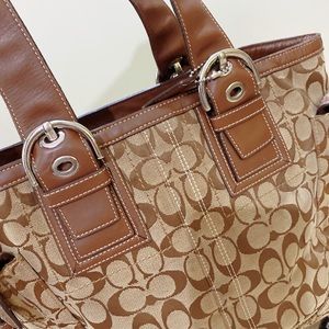 Coach signature handbag